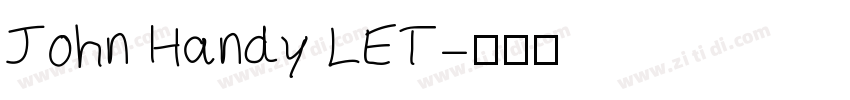 John Handy LET字体转换